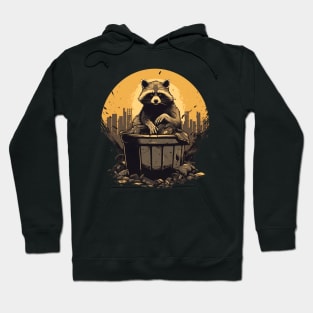 Trash Raccoon Vintage Style Hoodie